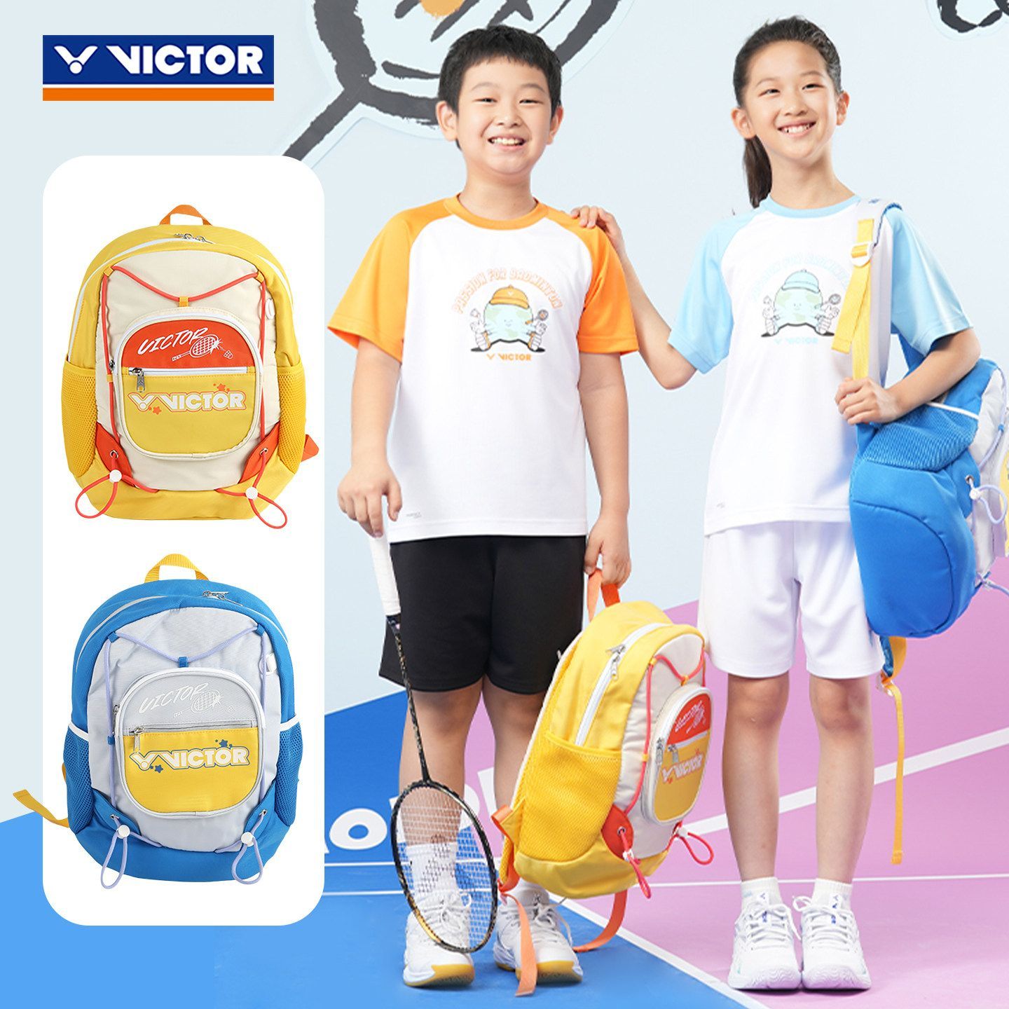 Badminton Victor - VICTOR BR012JR Kids Badminton Backpack Racket