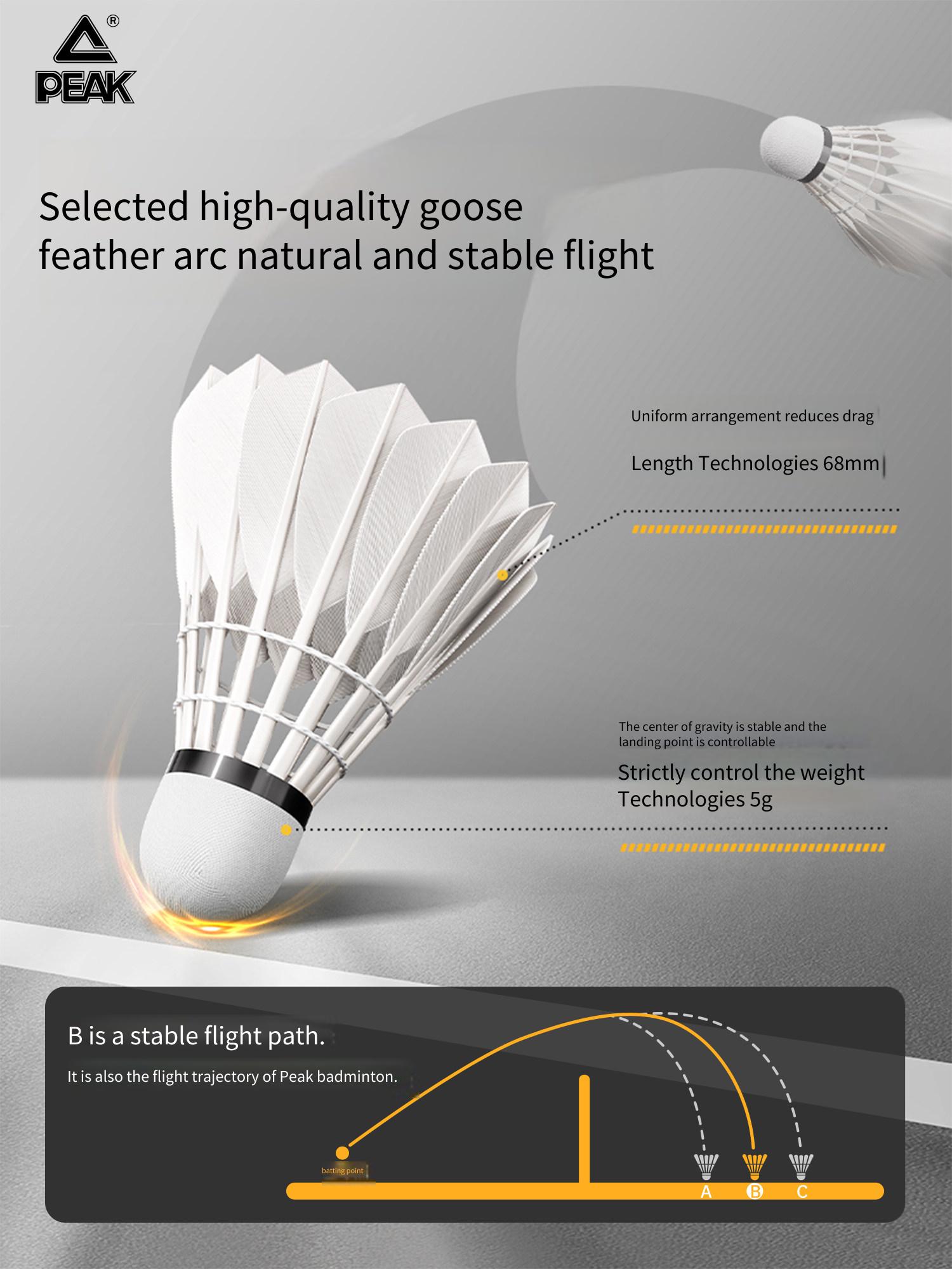 PEAK Goose Feather Badminton O - огляд і ціна Badminton Victor