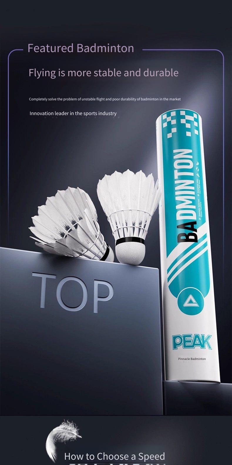 PEAK Goose Feather Badminton O - огляд і ціна Badminton Victor