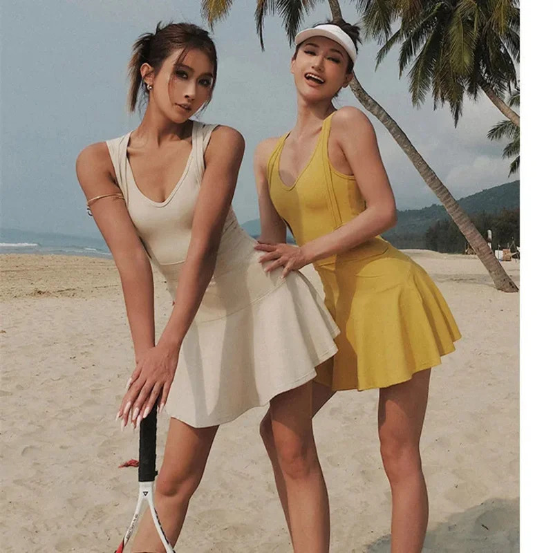 Tennis Dress Female Sleeveless - огляд і ціна Badminton Youtube